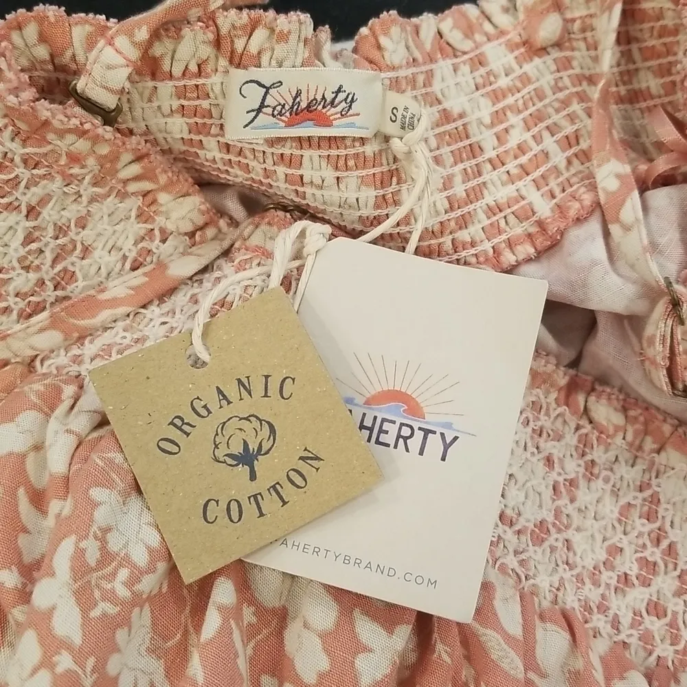 💕FAHERTY💕 Renata Floral Jumpsuit ~ Coral Nusa Floral Small S NWT - Image 14