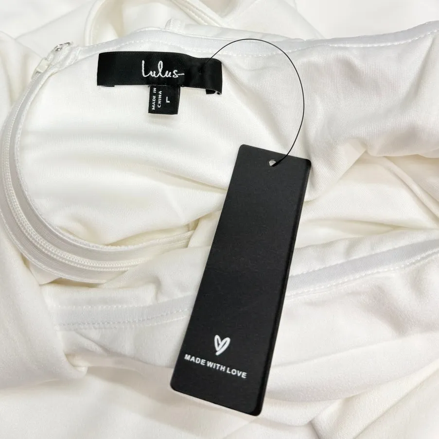 Lulus Devoted to Fun Ivory One - Image 3