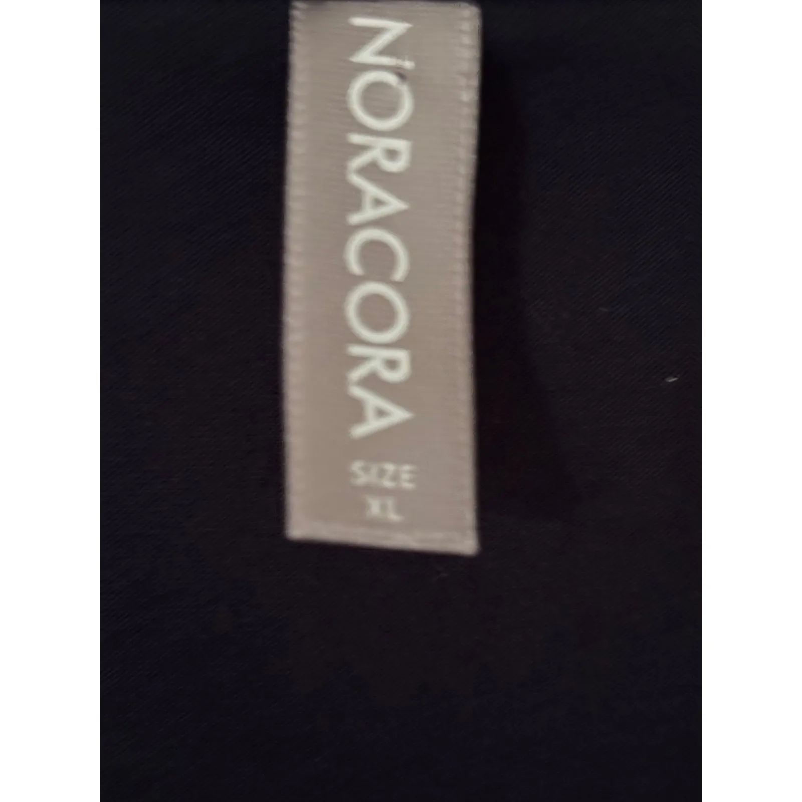 NORACORA Women's Navy Blue Long Sleeve Henley Top Gold Button Detail Size XL Black - Image 3