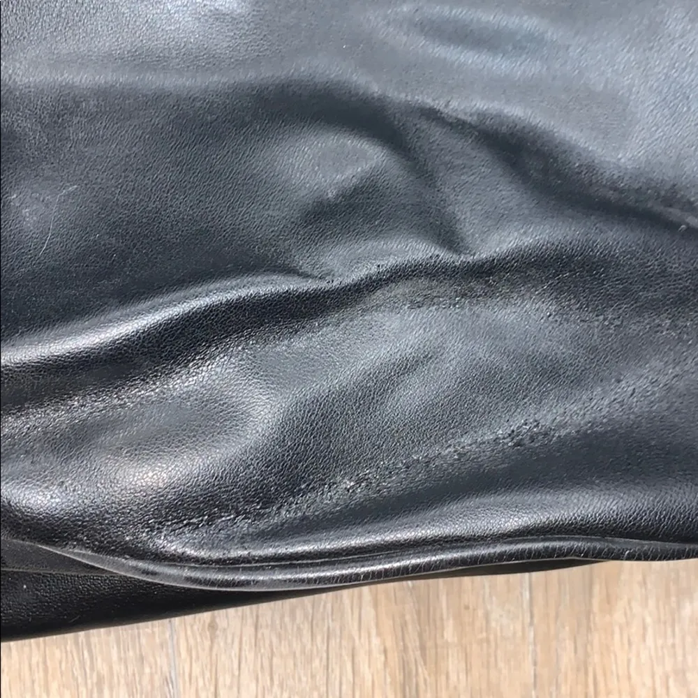 Black patchwork stitched floral handbag - Image 7