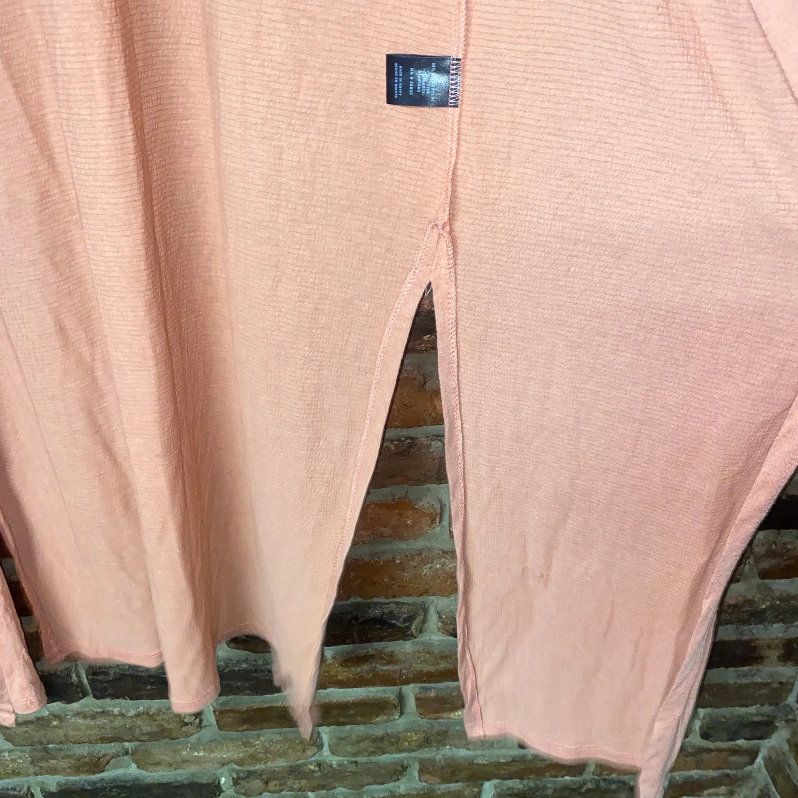 Rouge Peach Coral Orange Open Front Duster Cardigan Sweater Women's Size 1X - Image 3