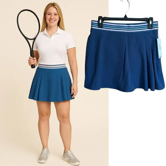 NEW Johnny Was Calme Endurance Pleated Tennis Skirt Blue $98 Size 2XL Curvy - Image 2