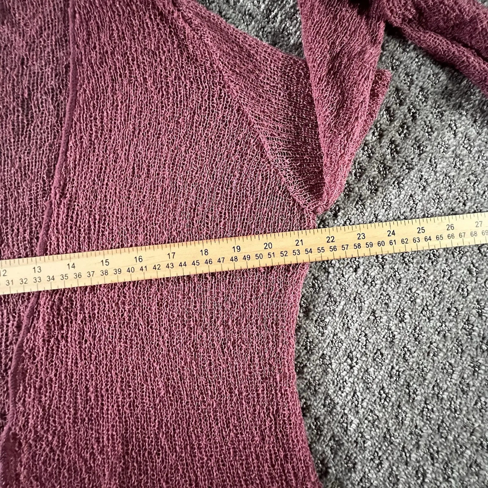 Soft Surroundings Sheer Knit Open Front Cardigan Pink Lightweight OS One Size - Image 6