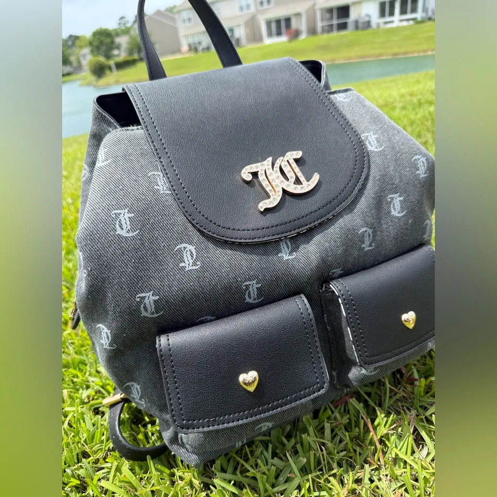 Juicy couture black gray backpack - Image 3
