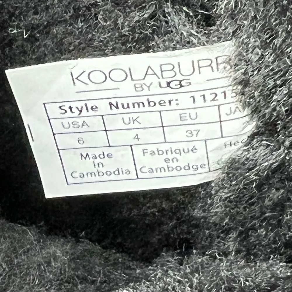 Koolaburra By UGG Women's Delene Wrap Buckle Strap Booties US6 Black Suede $100 - Image 8