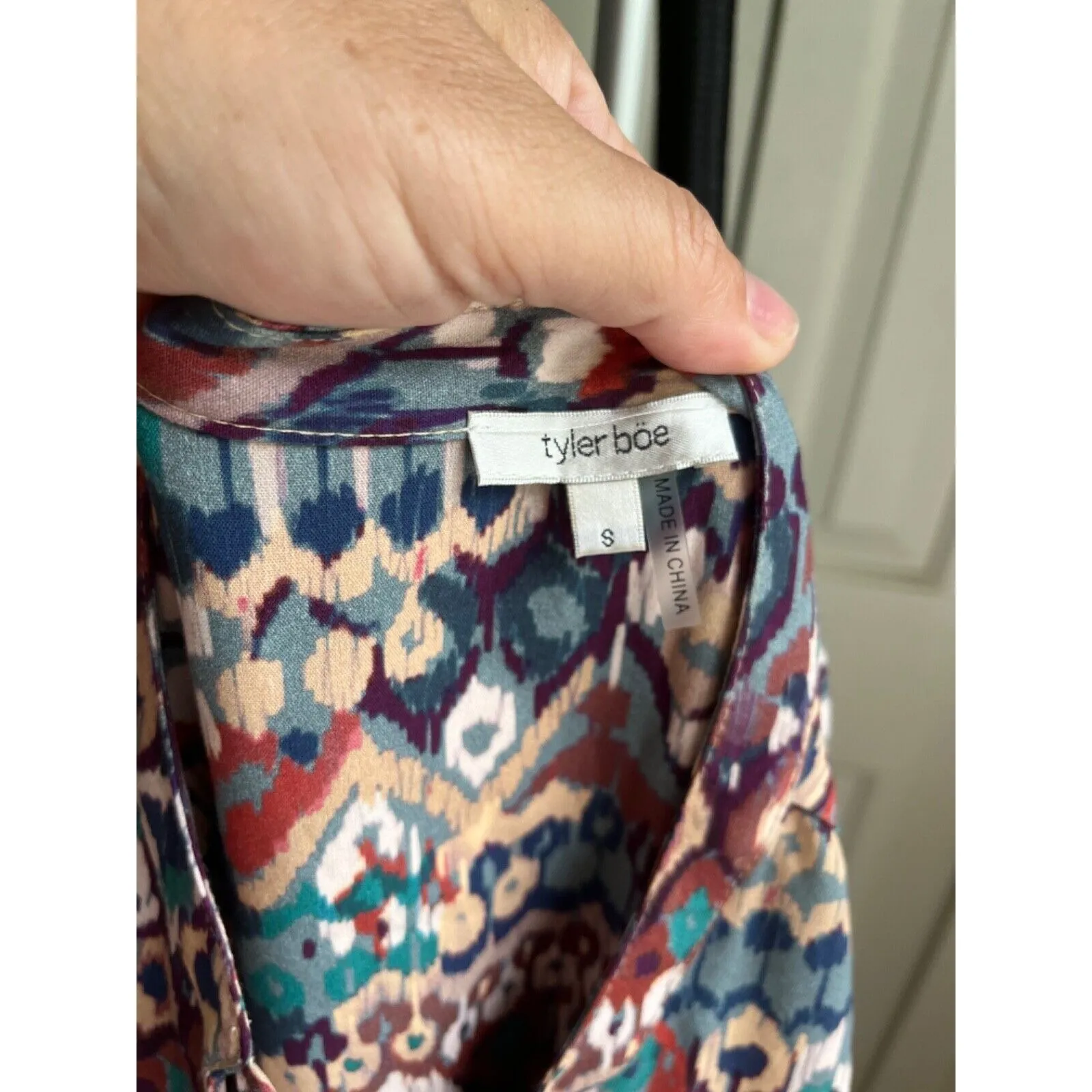 Tyler Boe Boho Chic Oversized Casual Summer Holly Liberty Art Dress Midi, Size M - Image 4