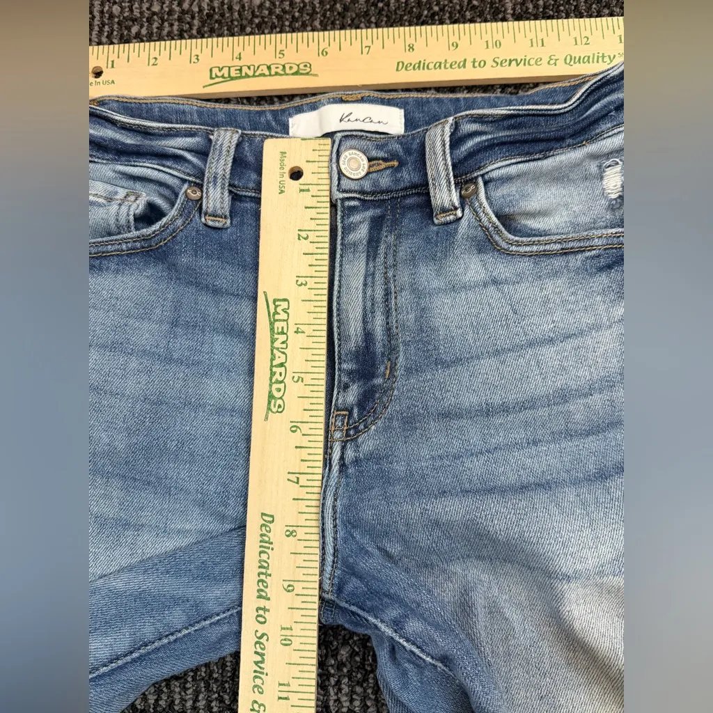 KANCAN Medium Wash High Rise Mom Jeans 1/24 Blue - Image 2