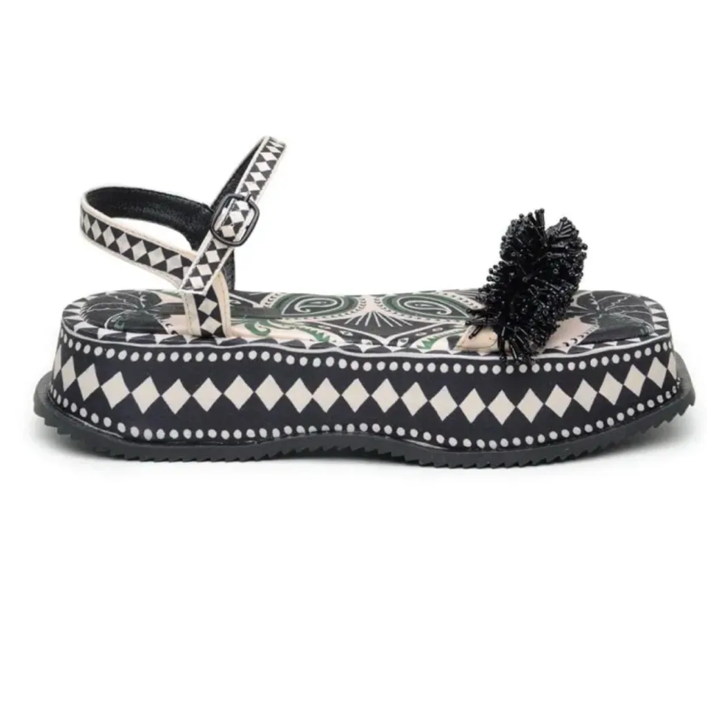 Farm Rio Floral Print Platform Sandals(Size 8) - Image 2