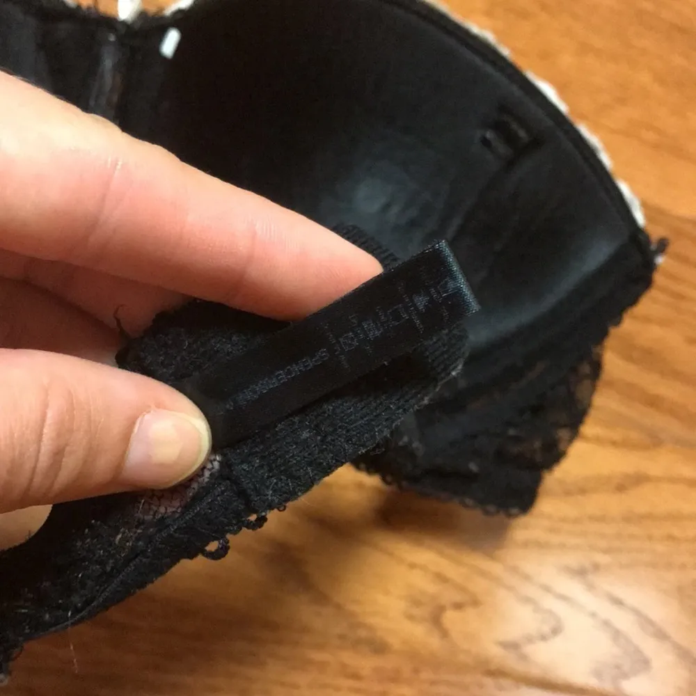 Black white lace strapless push - Image 4