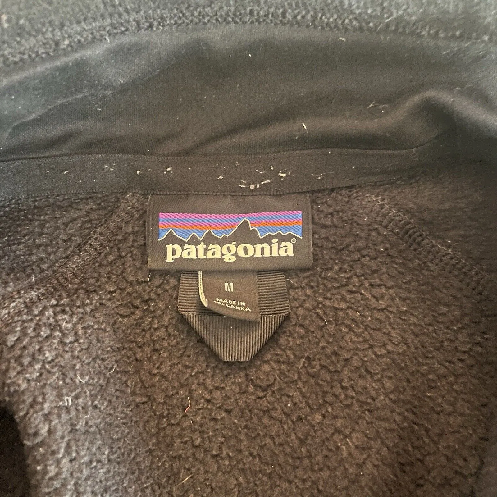 Patagonia  Synchilla Women’s Black Fleece Zip Up Jacket Size Medium - Image 8