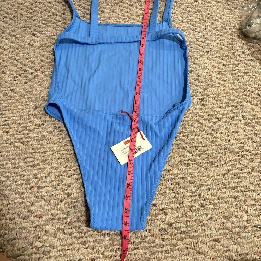 NWT Solid & Striped The Toni One-Piece in Solid Rib French Blue- Size Large - Image 9
