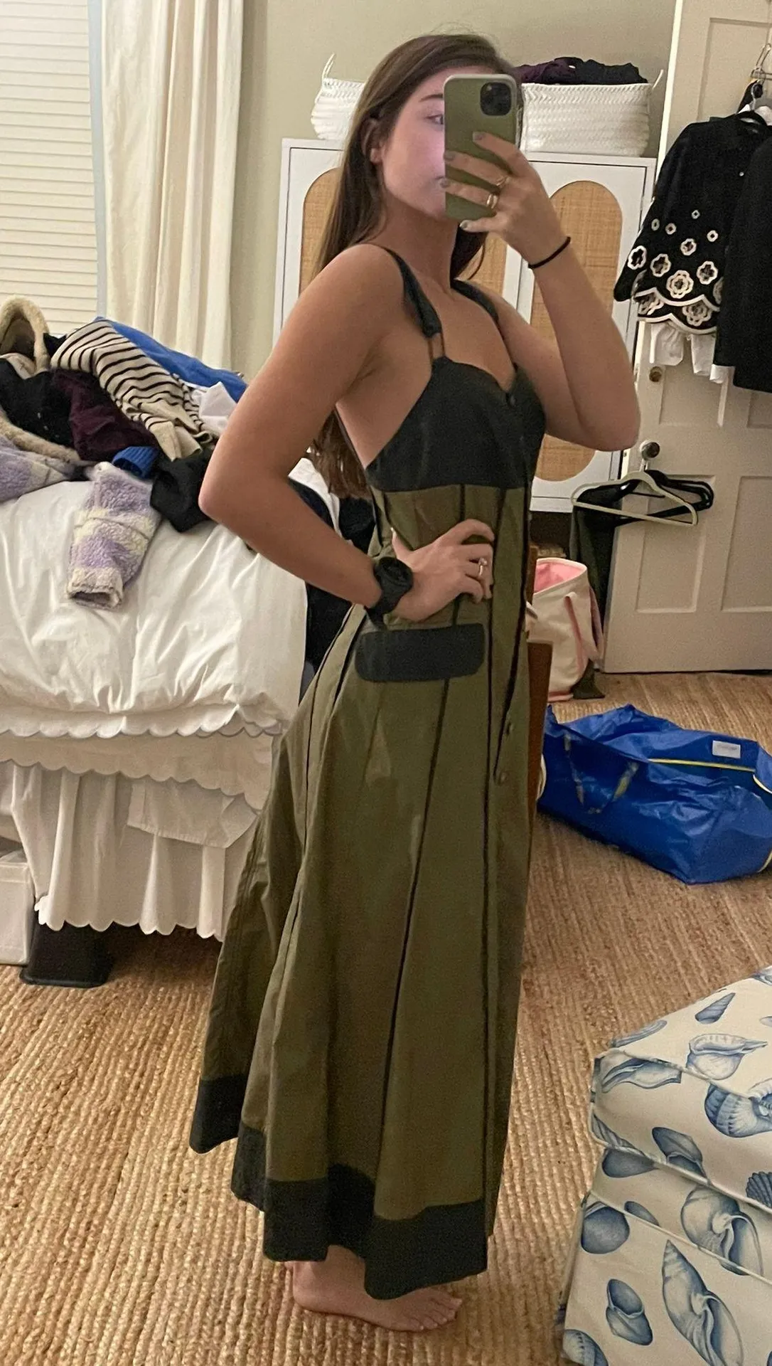 Green Cargo Maxi Dress - Image 3