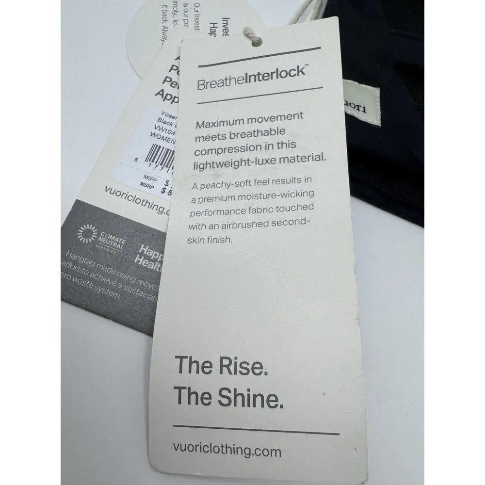 Vuori Women's Yosemite Bra Black Camo VW104 Size Small NEW Logo Sports Bra - Image 10