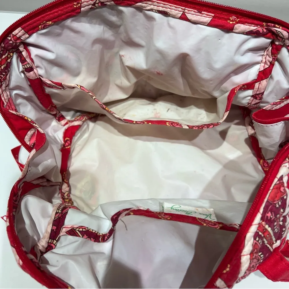 Vera Bradley Rosie Posie Retired Pattern Make Up Bag - Image 6