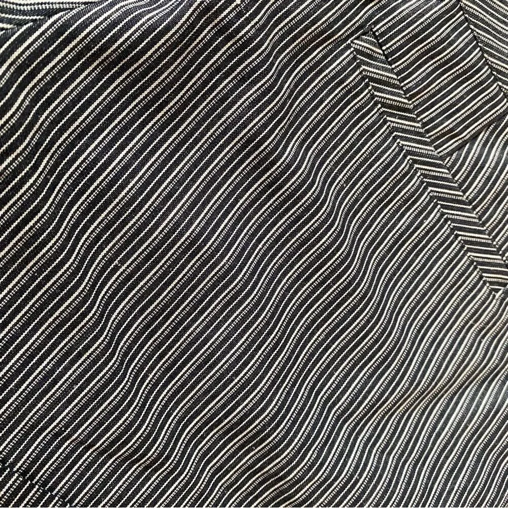 Halogen linen blend Striped Chino shorts size 6 - Image 5