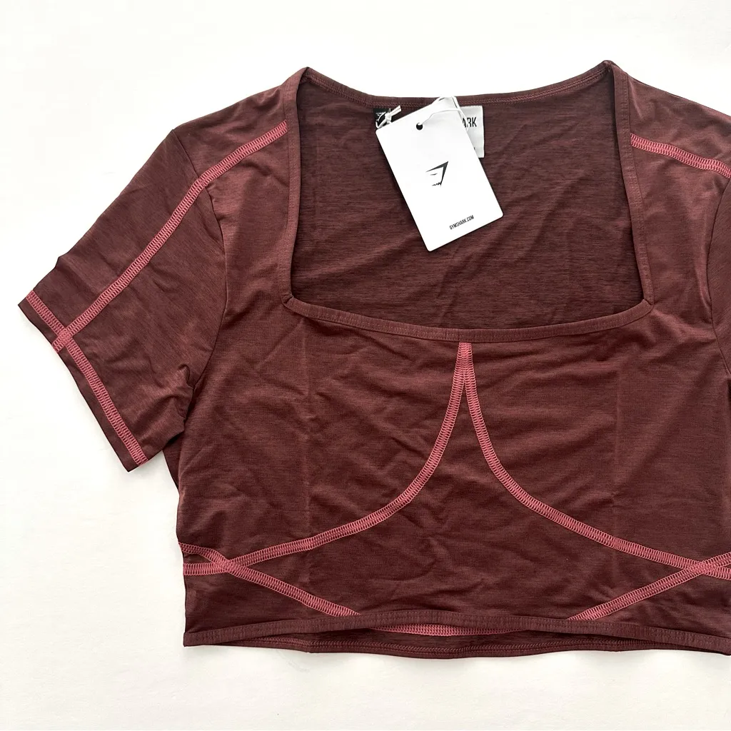 Gymshark  M Stitch Feature Crop Top - Image 2