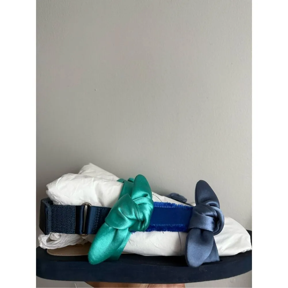 Stuart Weitzman satin knot slingback sandals size 7 - Image 3