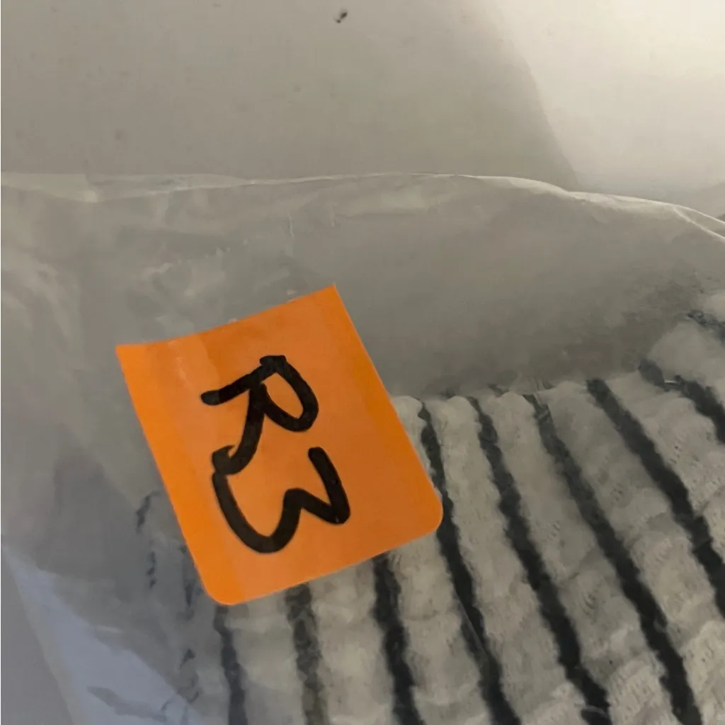 LOFT Black and White Striped Long Sleeve Top - Image 9