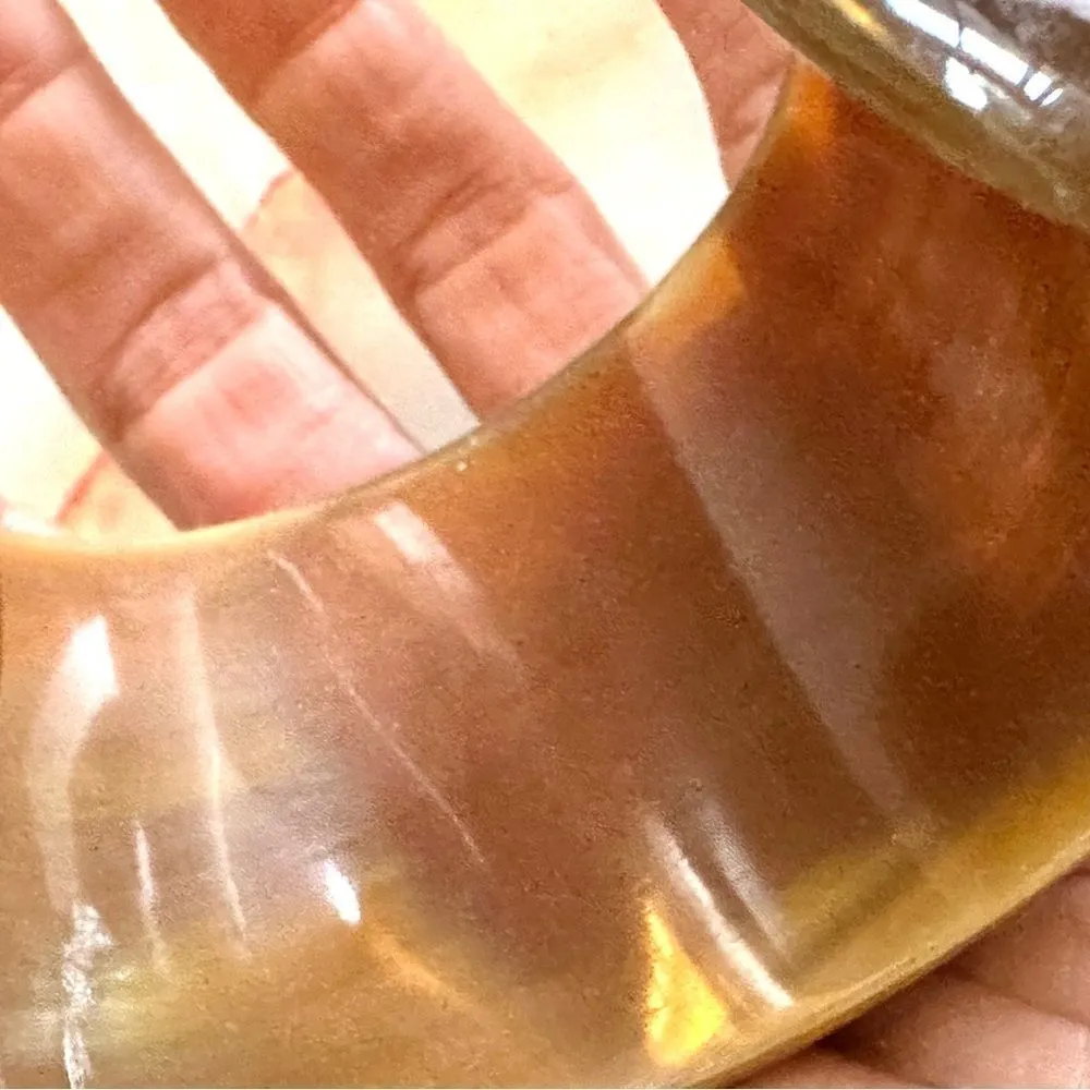 Horn enamel cuff bracelet - Image 7