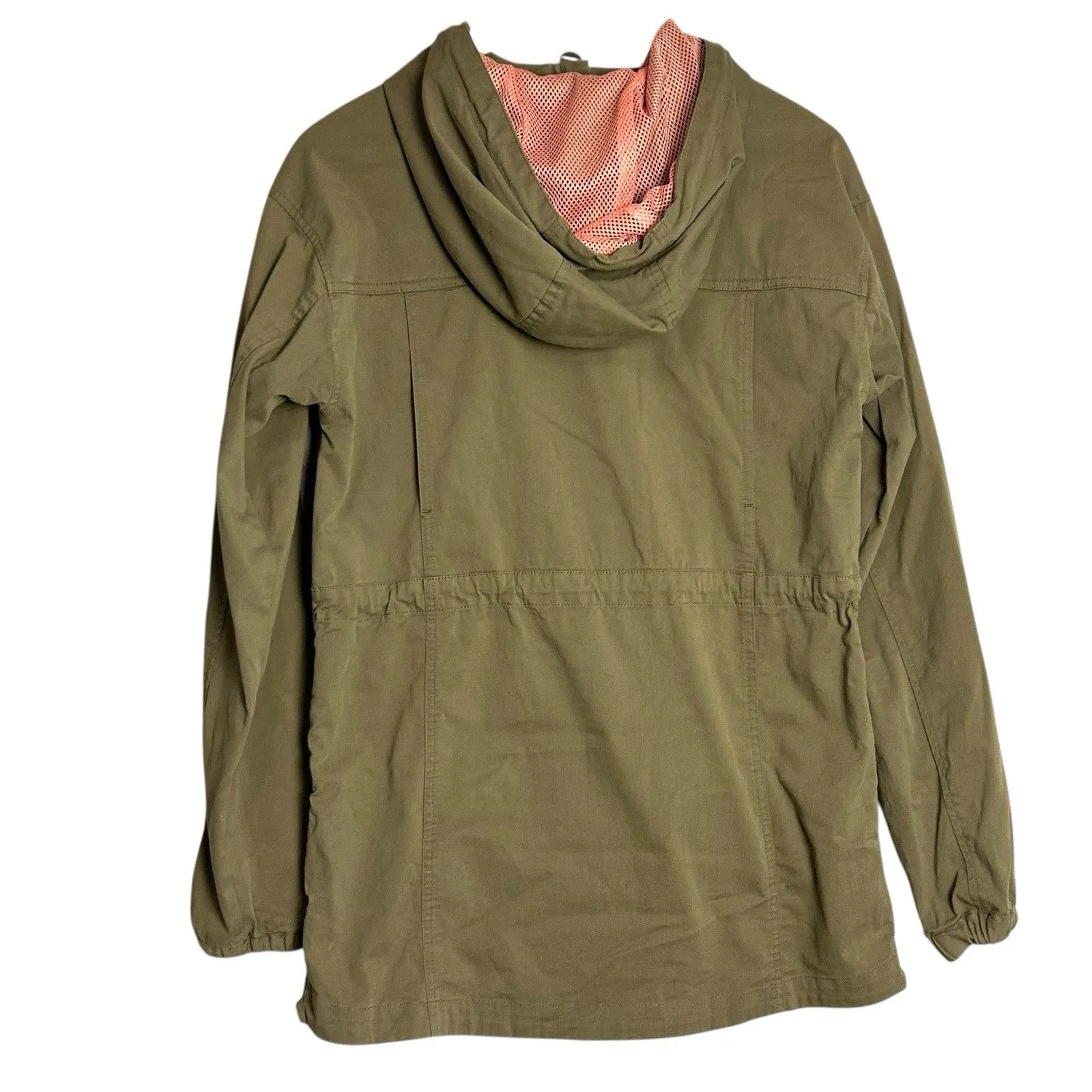 Marine Layer Womens Hoodie Size XS Green Outdoor Jacket Half Zip Utility - Image 4
