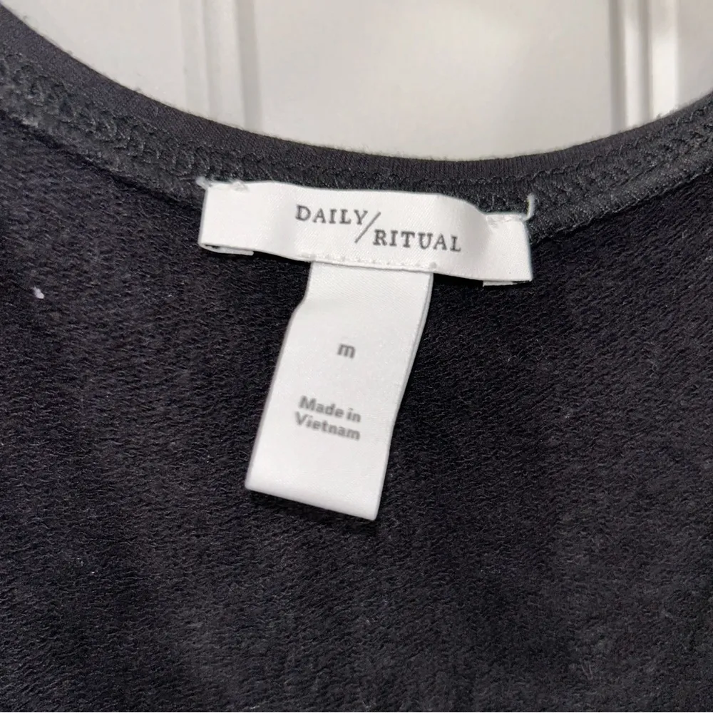 Daily Ritual Black Romper Women’s Medium - Image 4