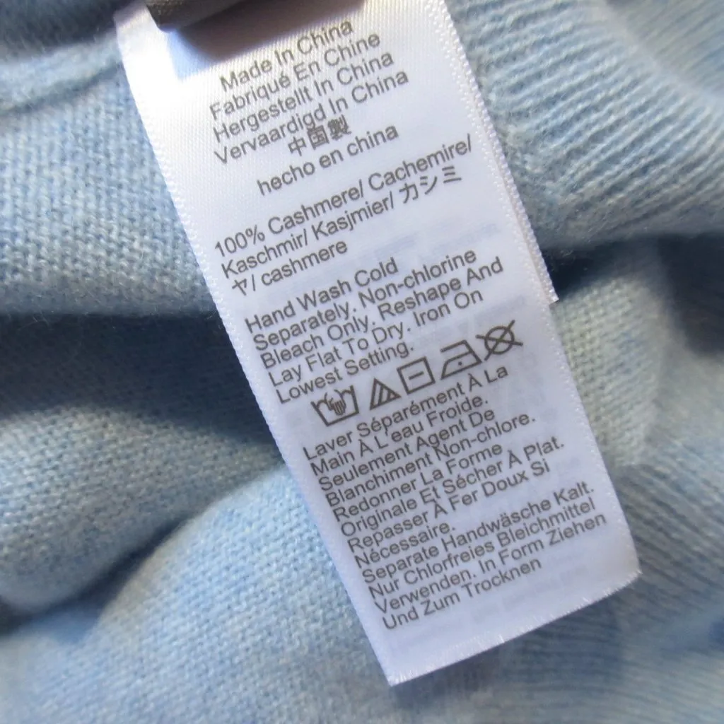 NWT J.Crew Cashmere Shrunken T-shirt in Heather River Blue Sweater S - Image 3