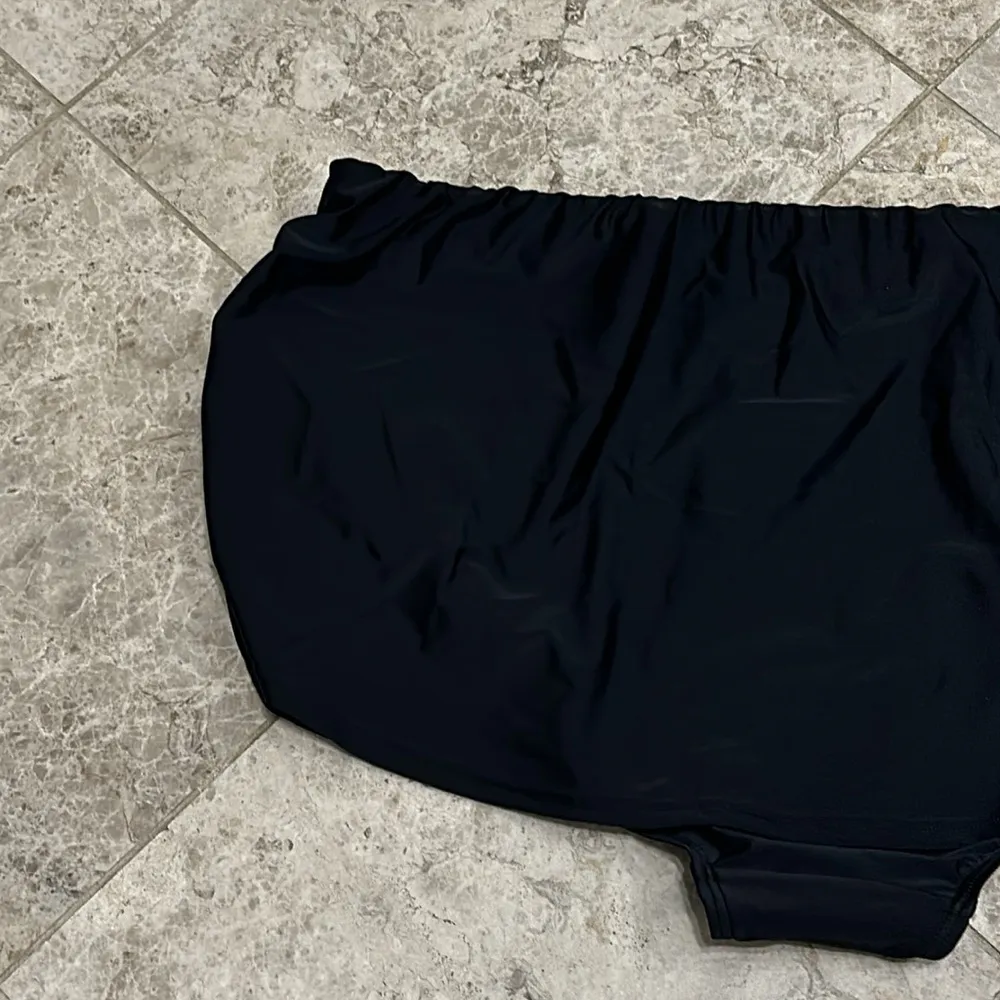 Swimsuits For All Shirred Swim Skirt Black NEW Size 22 - Image 10