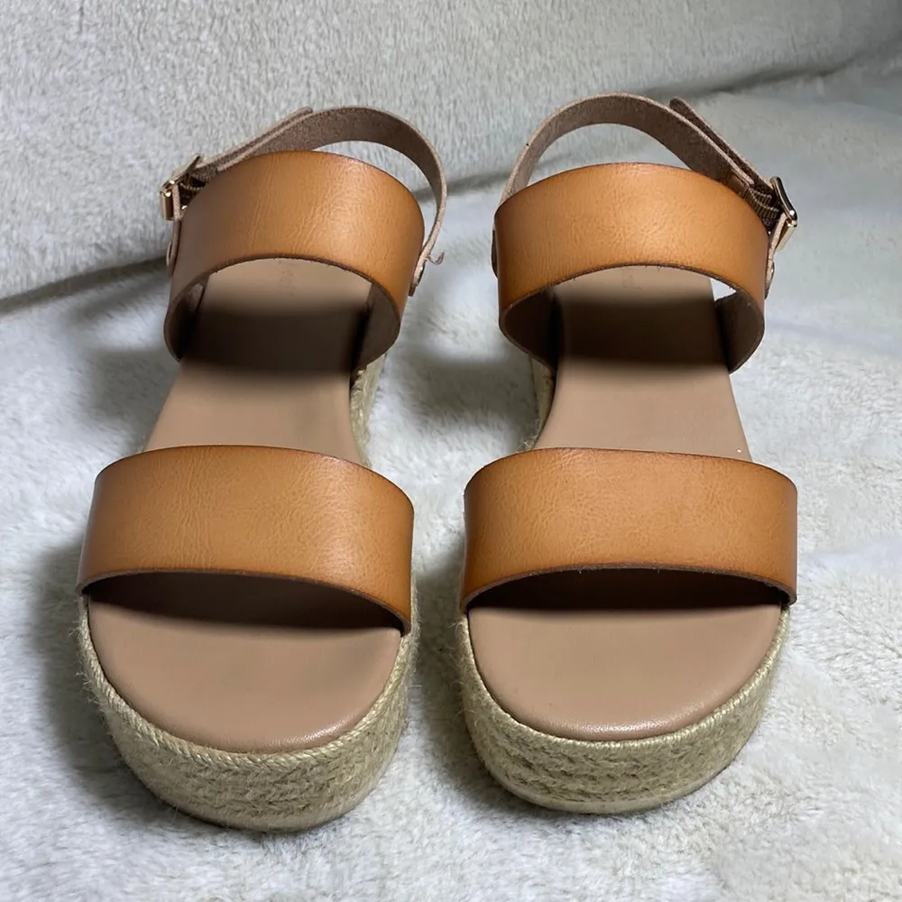 Xappel Tan Espadrille Platform Sandal - Image 2
