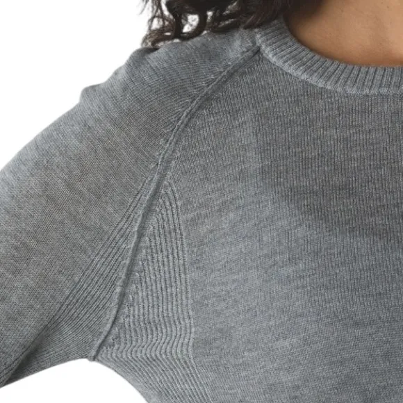 Lululemon Sunshine Coast Long Sleeve Heathered Medium Grey Size 4 - Image 4