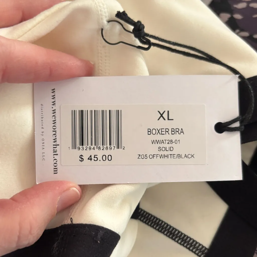 NWT WeWoreWhat Active Boxer Bra sz XL - Image 4