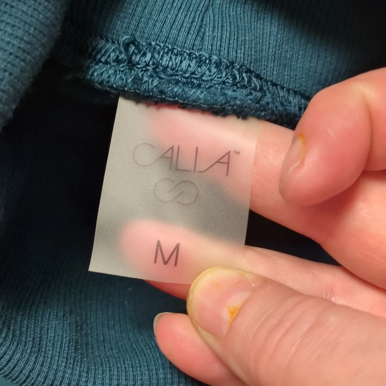 Calia Teal Sweatshirt Size Medium Green - Image 2