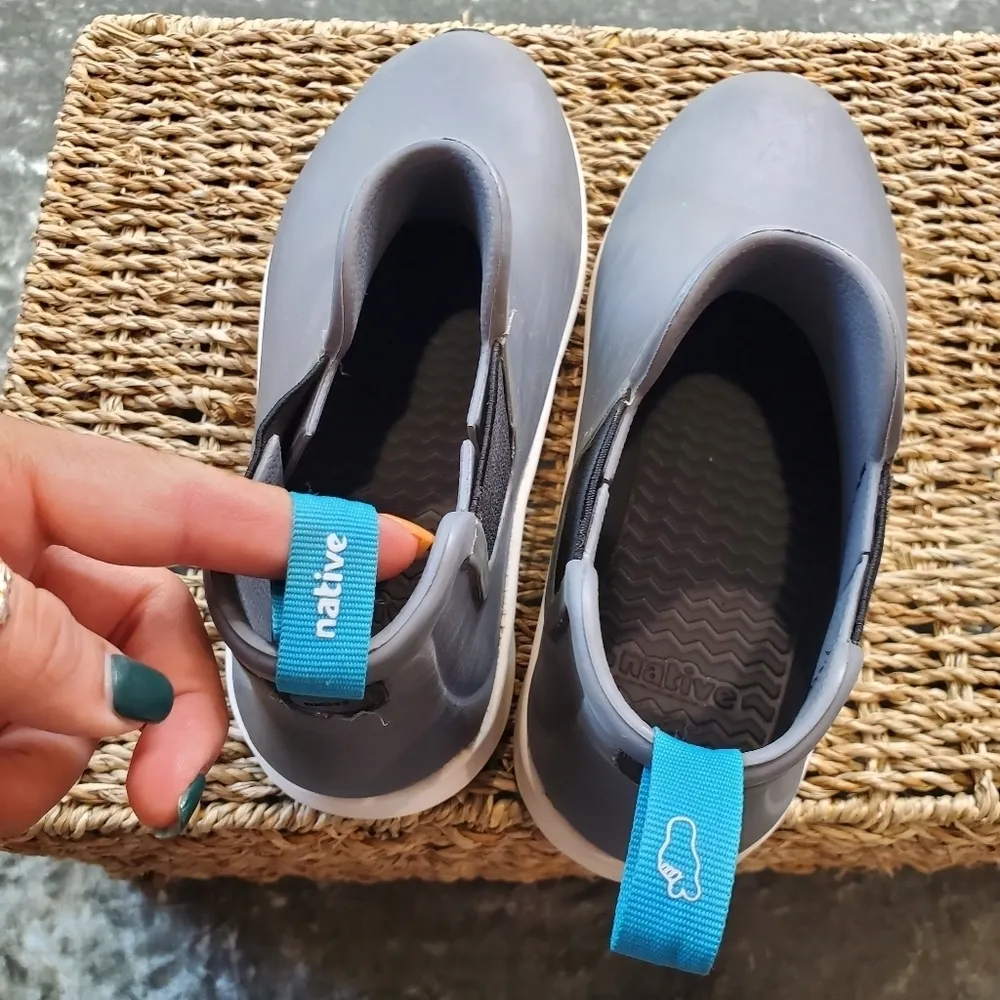 Native Unisex Apollo Rain Booties Gray Size 7 - Image 9