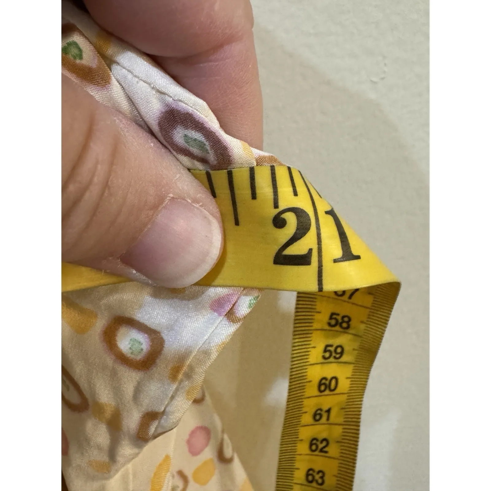 Peruvian Connection‎ Silk Geometric Button Down Blouse Pleated Size 14 - Image 9