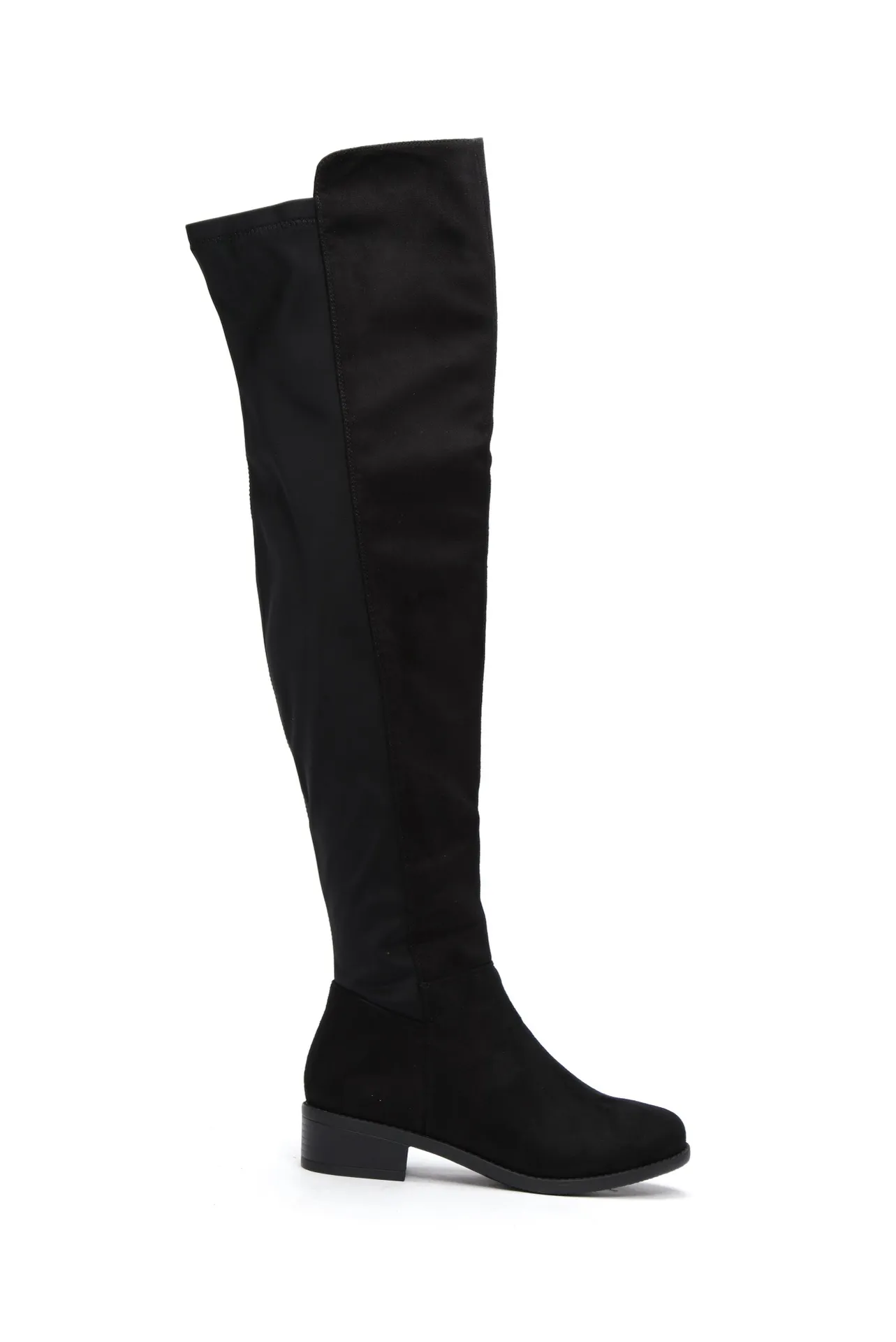 Long Black Boots Size 8 - Image 3