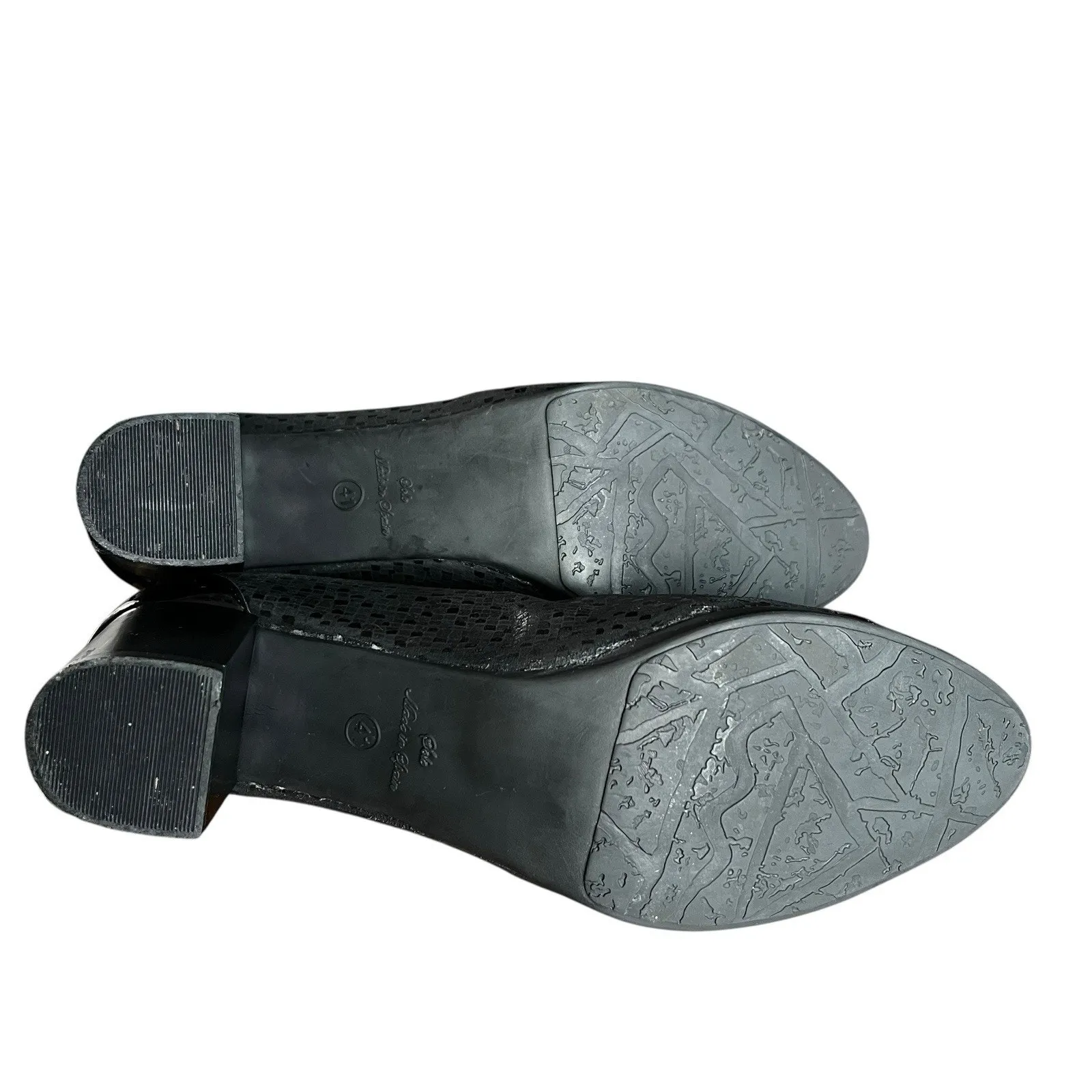 Descanflex Womens Black Pumps Patent Leather Toe and Heel Size 41 EU 9 1/2 10 US - Image 7