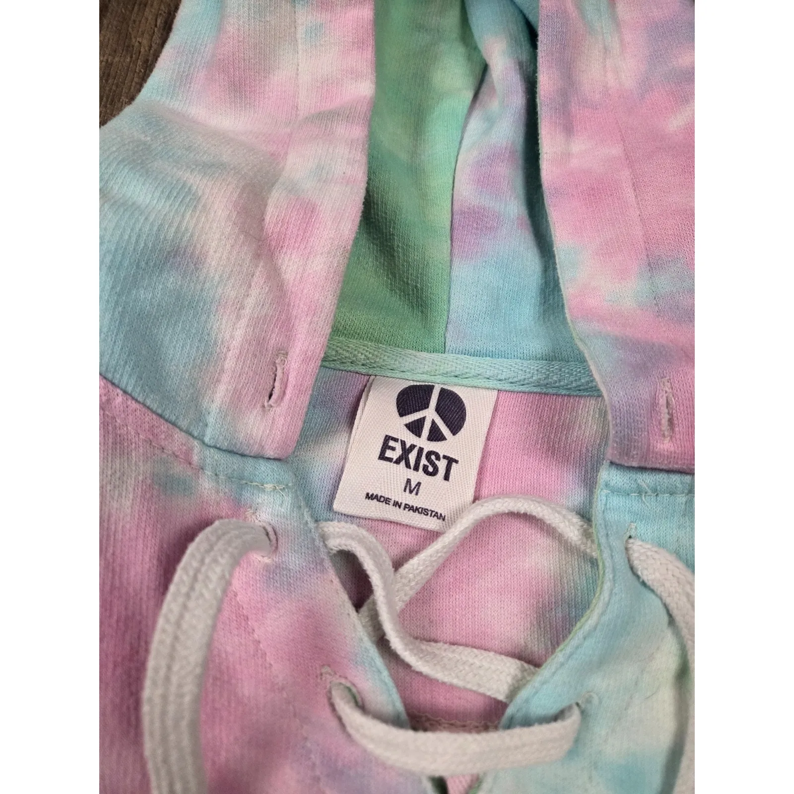 EXIST Tie Dye Indianapolis National FFA Convention Lace Up Hoodie Sweatshirt M - Image 5