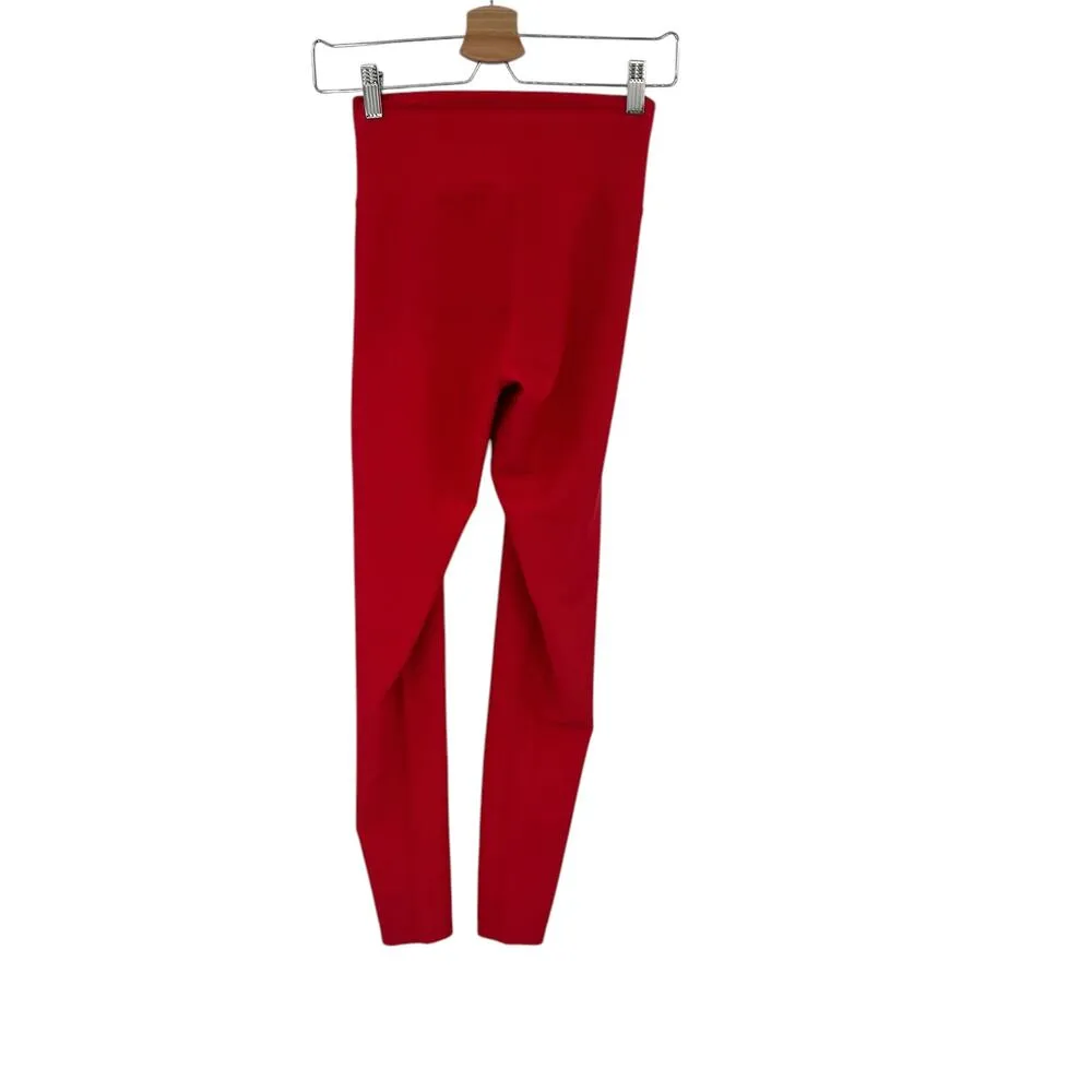 Beach Riot Cara Rib Leggings Red Crossover‎ Front Size Medium - Image 7