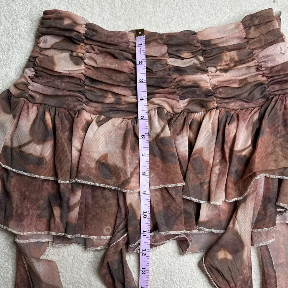 Y2K Brown Ruffled Women's Skirt - Image 10