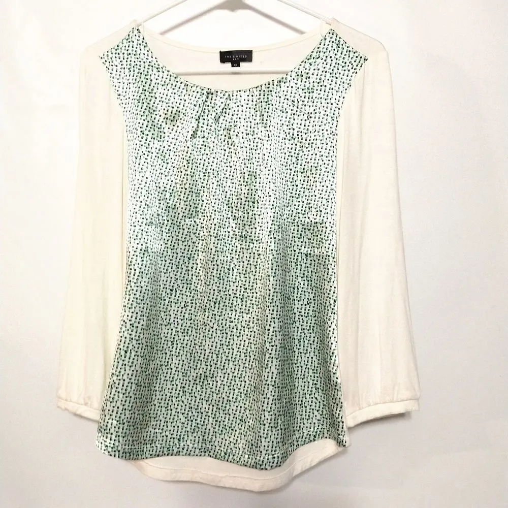 The Limited green polka dot XS long sleeve career - Image 2