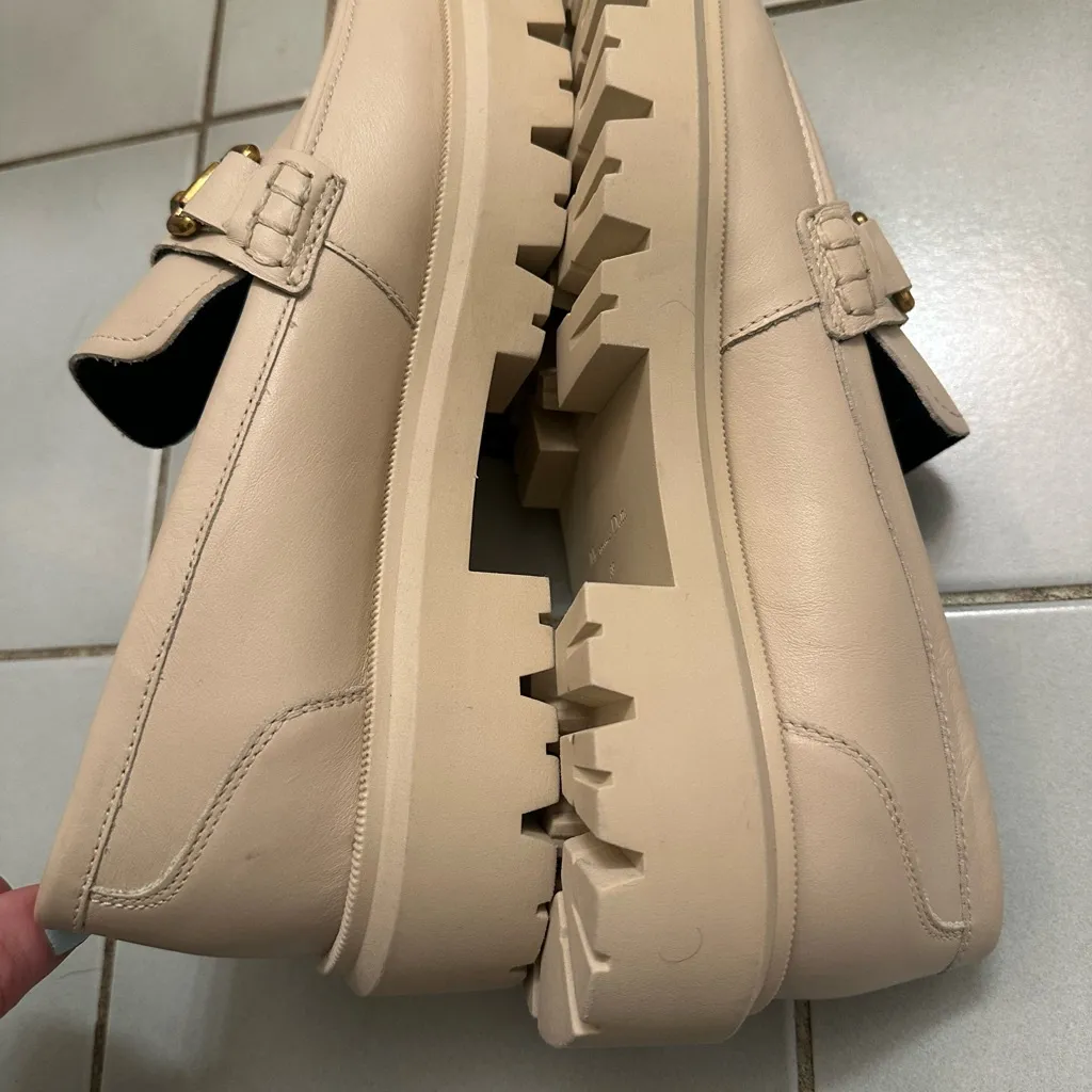 Massimo Dutti Leather Loafers Size 8 NWT - Image 5