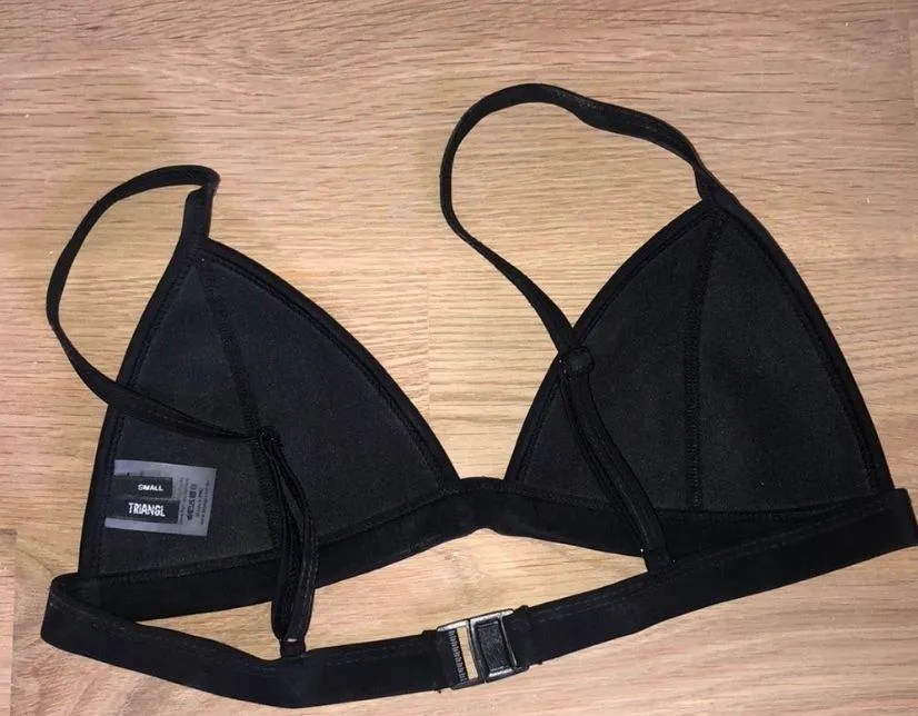 Black Mesh Bikini Top - Image 2