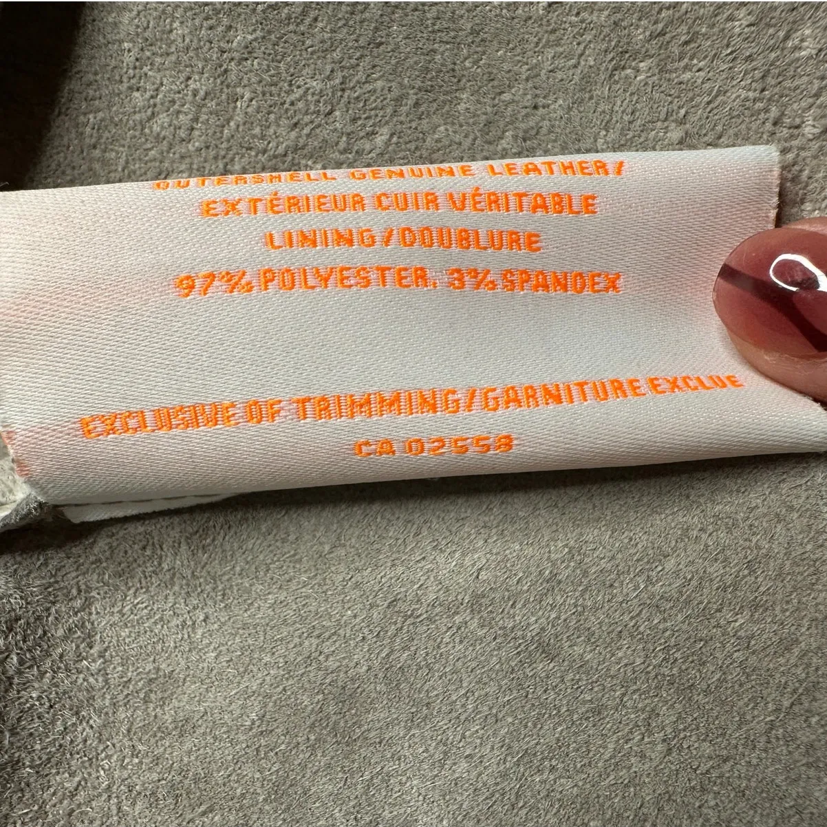 Blink: Gray Ombre Faux Ruffled Leather Jacket - Image 7