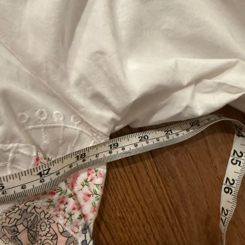 ASOS NWT white embroidered patchwork puff sleeve dress 8 - Image 10