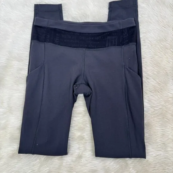 Lululemon Speed Logo‎ Waistband Legging Size 4 - Image 2