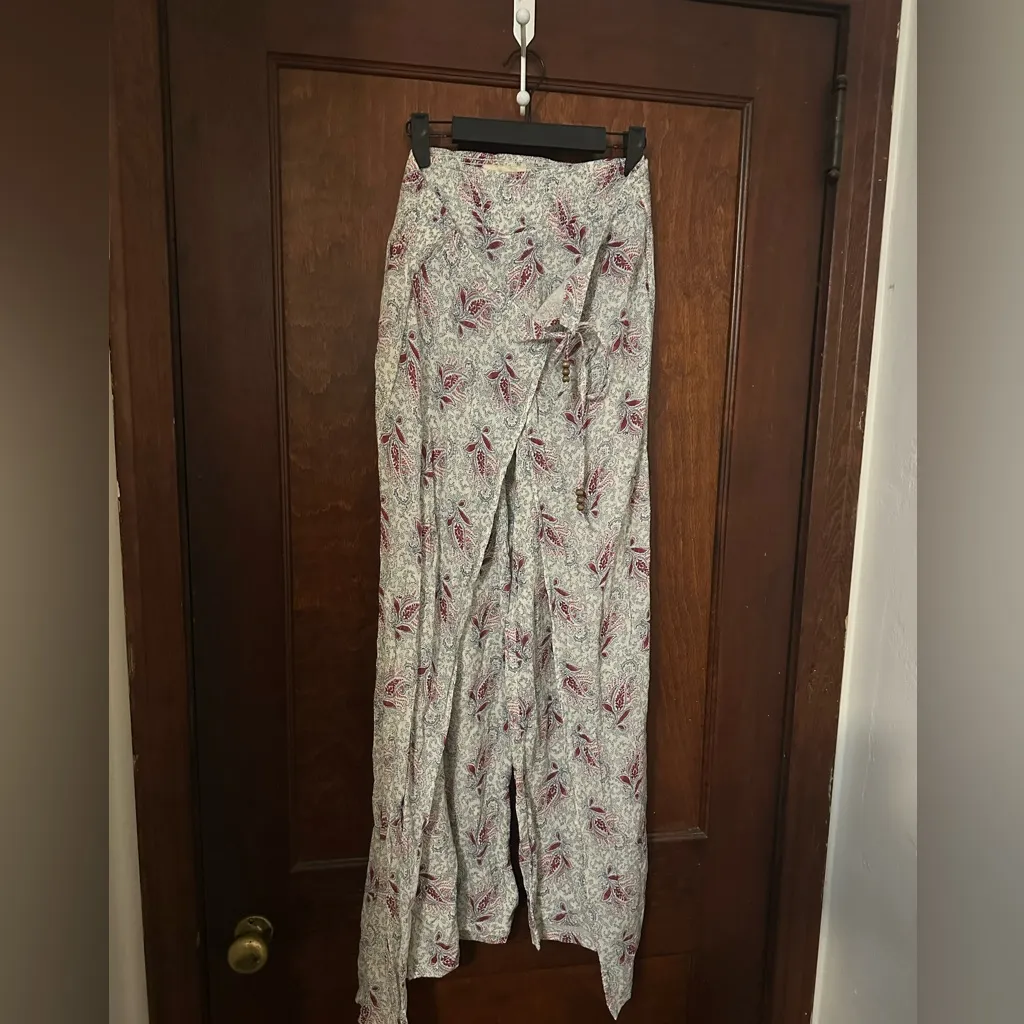 Ralph Lauren Denim & Supply floral print high-rise palazzo wrap pants Size S - Image 3