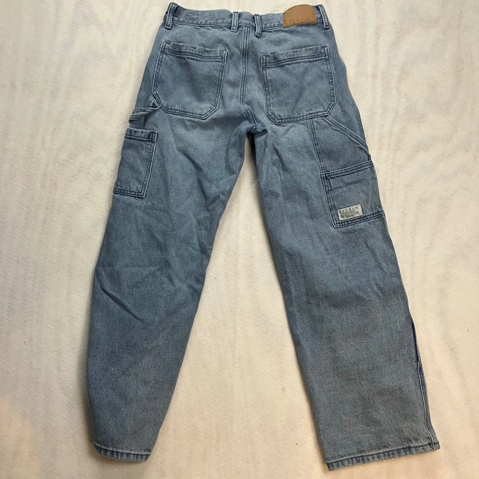 Pacsun‎ Baggy Carpenter Jeans Light Wash Denim Women's Size 28x30 - Image 10