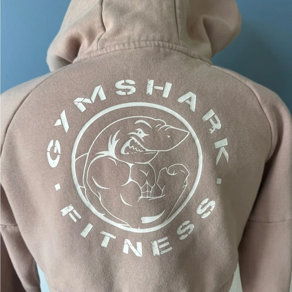 HARD TO FIND Gymshark Legacy Fitness Cropped Hoodie ~ Small ~ Blush Pink 🌸💕 - Image 4