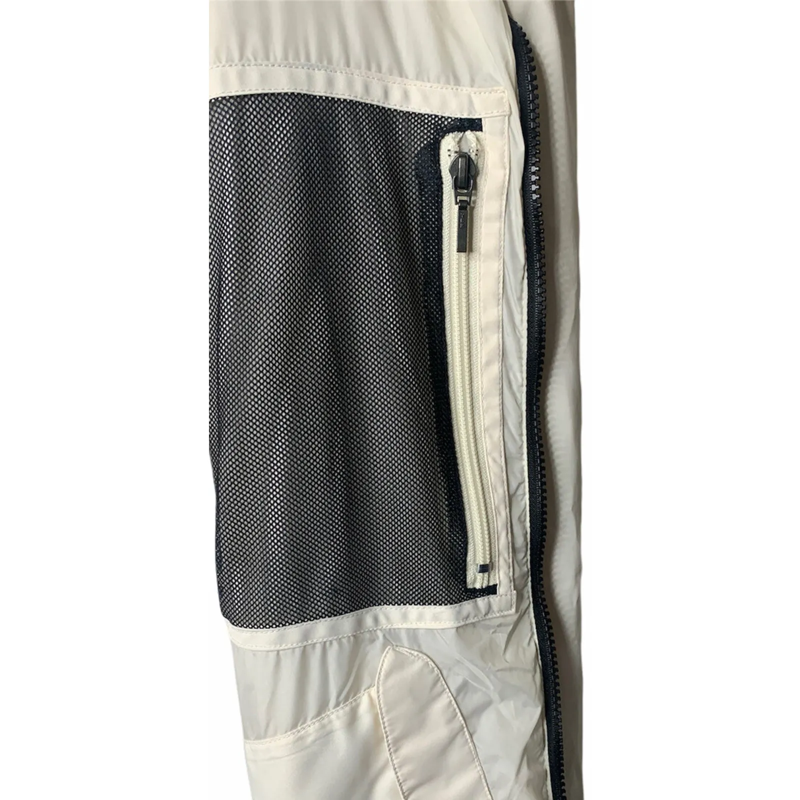 Eddie Bauer Ivory Winter White Goose Down Insulated Jacket Coat Lightweight M - Image 9