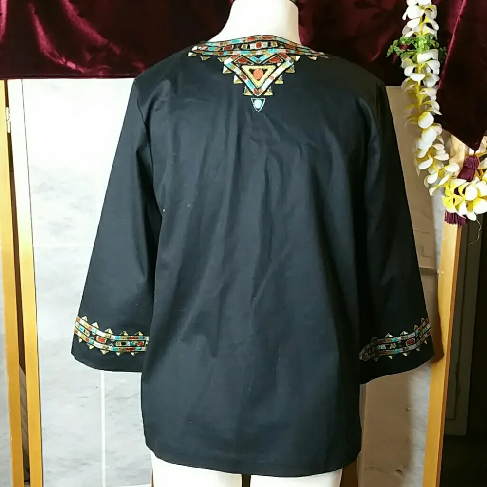 Bob Mackie Embroiled Jacket Sz XS - Image 6
