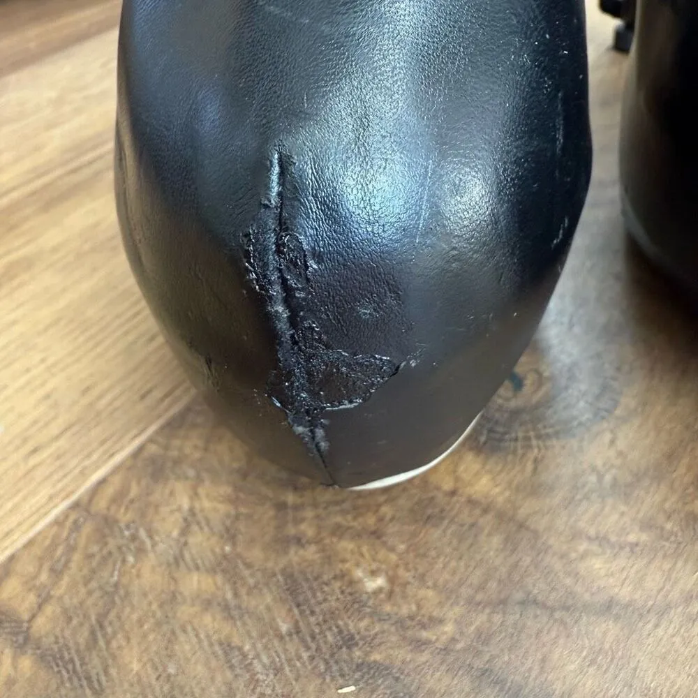 Gothic Babe Gothic Punk Bone Heel Boots Black $184 38 Size 7 - Image 10